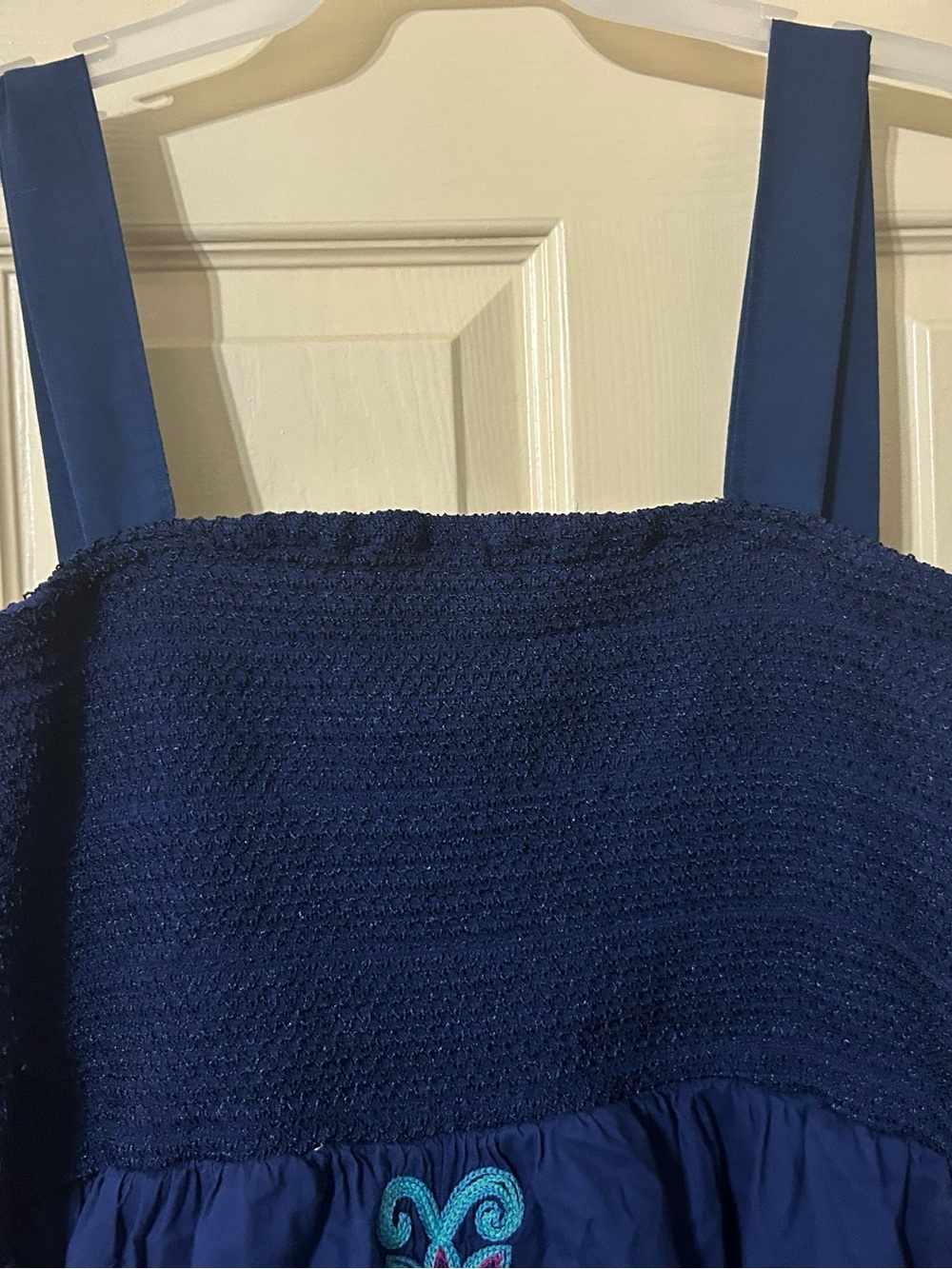 Blue Embroidered Sundress - Picture 7 of 8